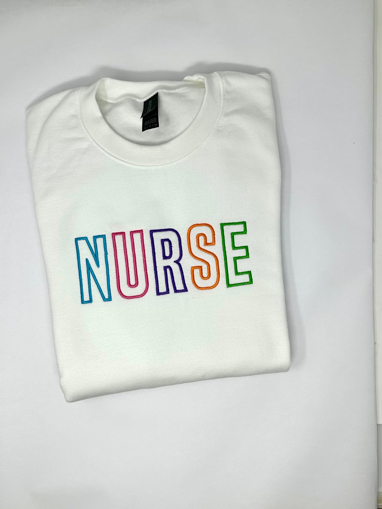 Embroidered Nurse Sweatshirt