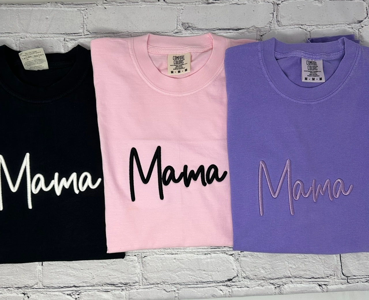 Embroidered Mama 3D Puff Tshirt