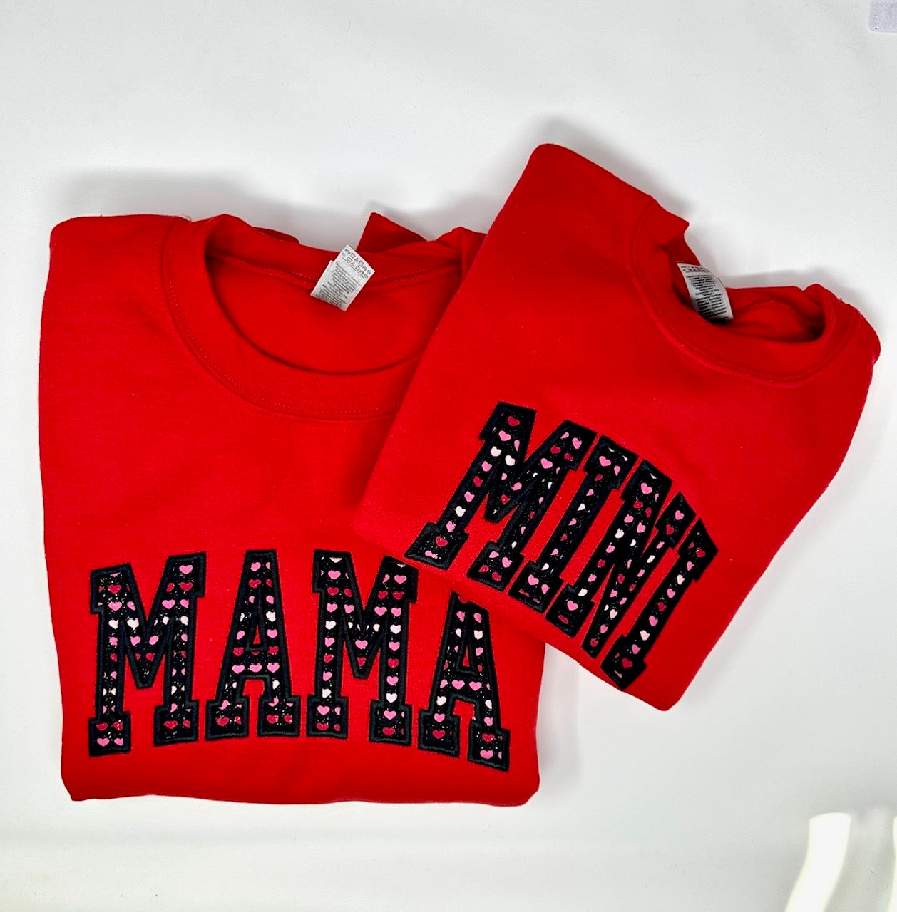 Embroidered Mama  Crewneck Sweatshirt