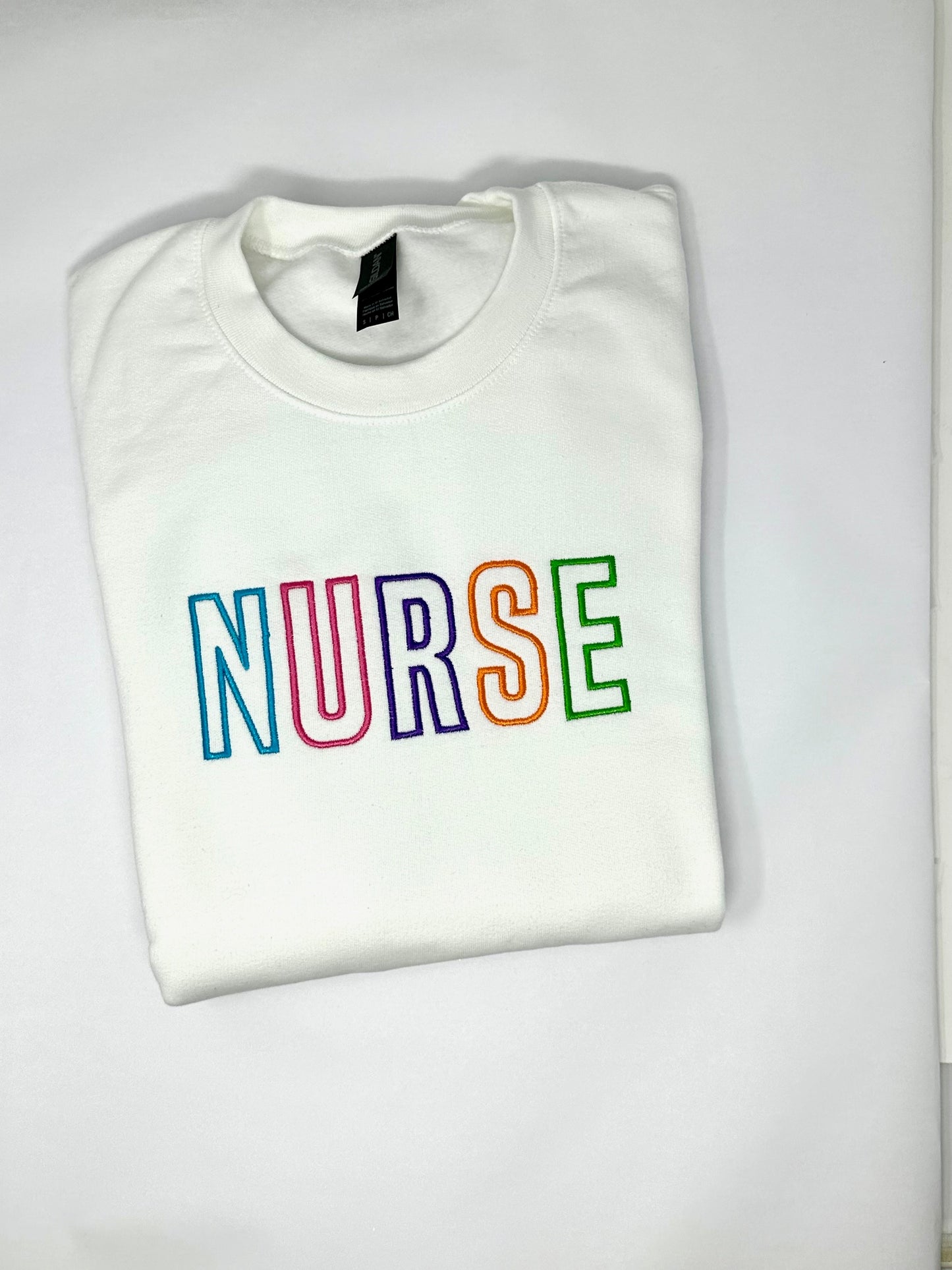 Embroidered Nurse Sweatshirt
