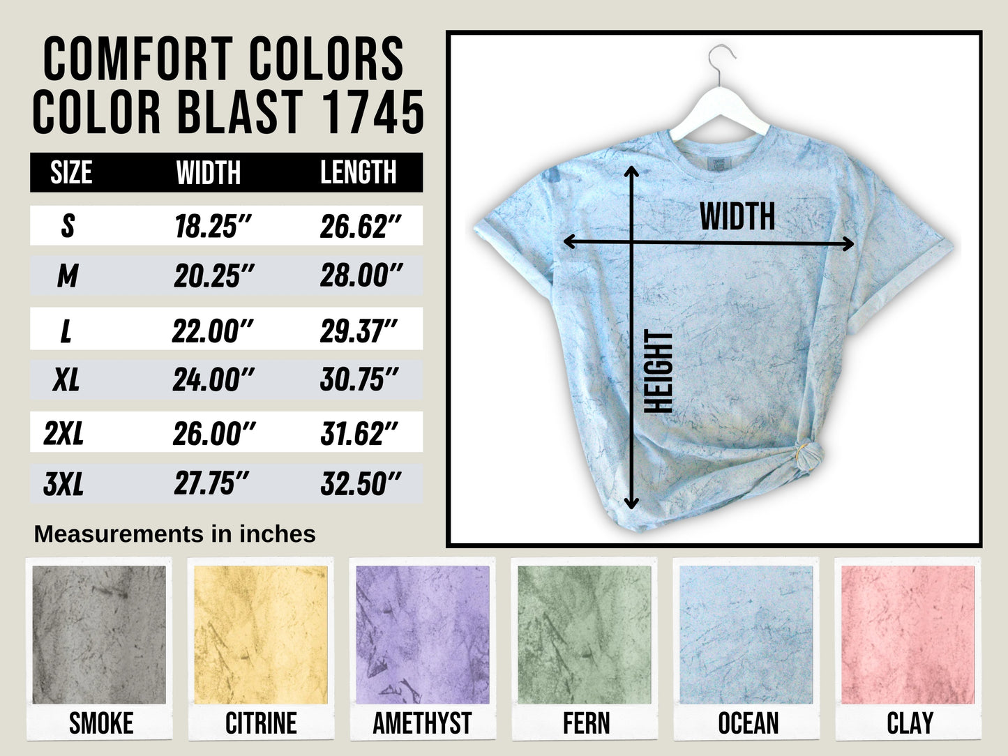 Embroidered Mama Comfort Color Tshirt (Blue)